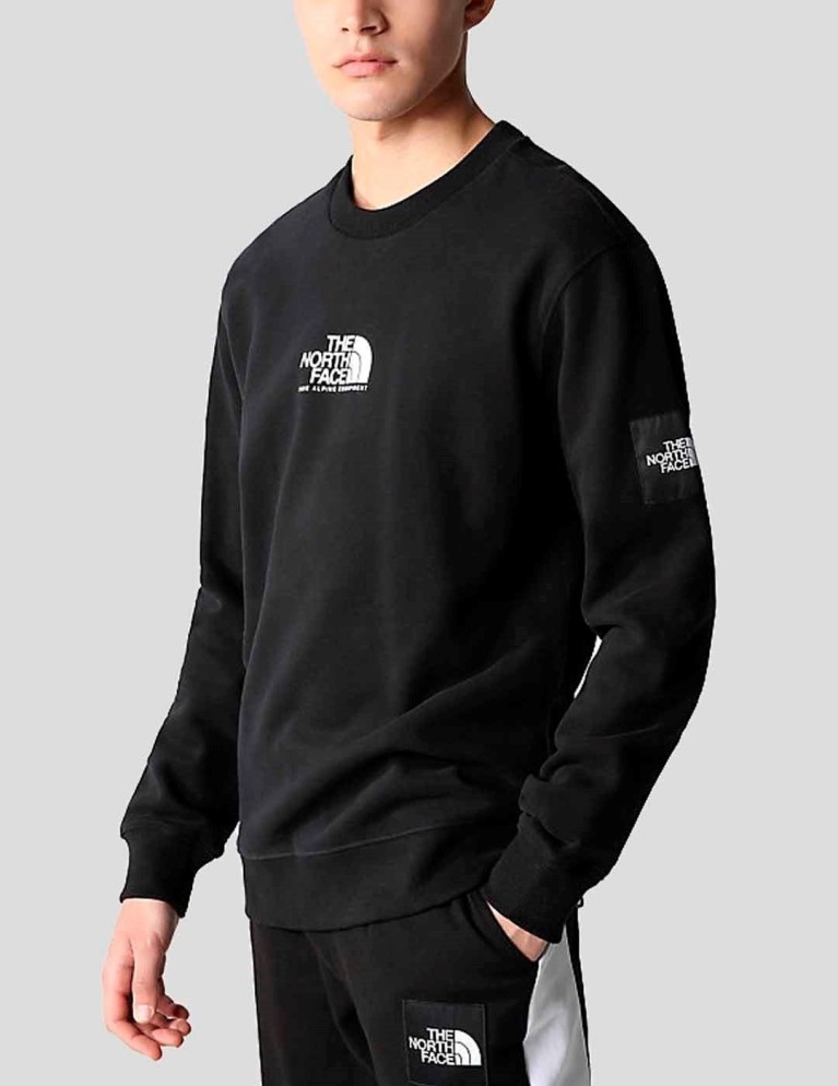 Sudadeira THE NORTH FACE fine crew tnf black